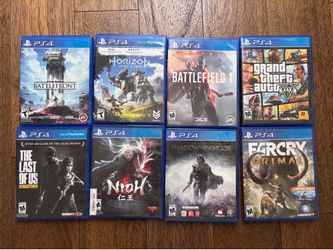 PS4 Game Lot – GTA V, The Last of Us, Horizon Zero Dawn + More