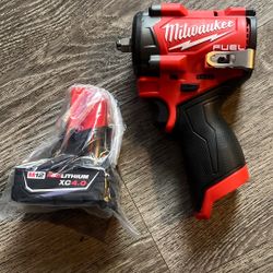 Milwaukee Impact 3/8 Friction Ring  M12 And Battery  XC4.0 