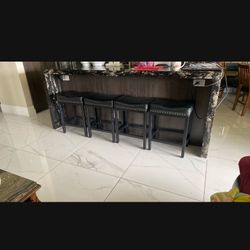 New Black Bar Stools 