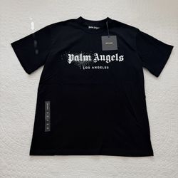 Palm Angels Rhinestones Spray Logo Shirt