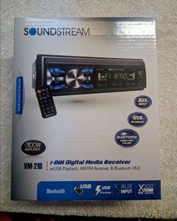 Soundstream Bluetooth Car Stereo With Remote Control Brand New In The Box