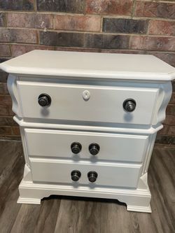 White nightstand