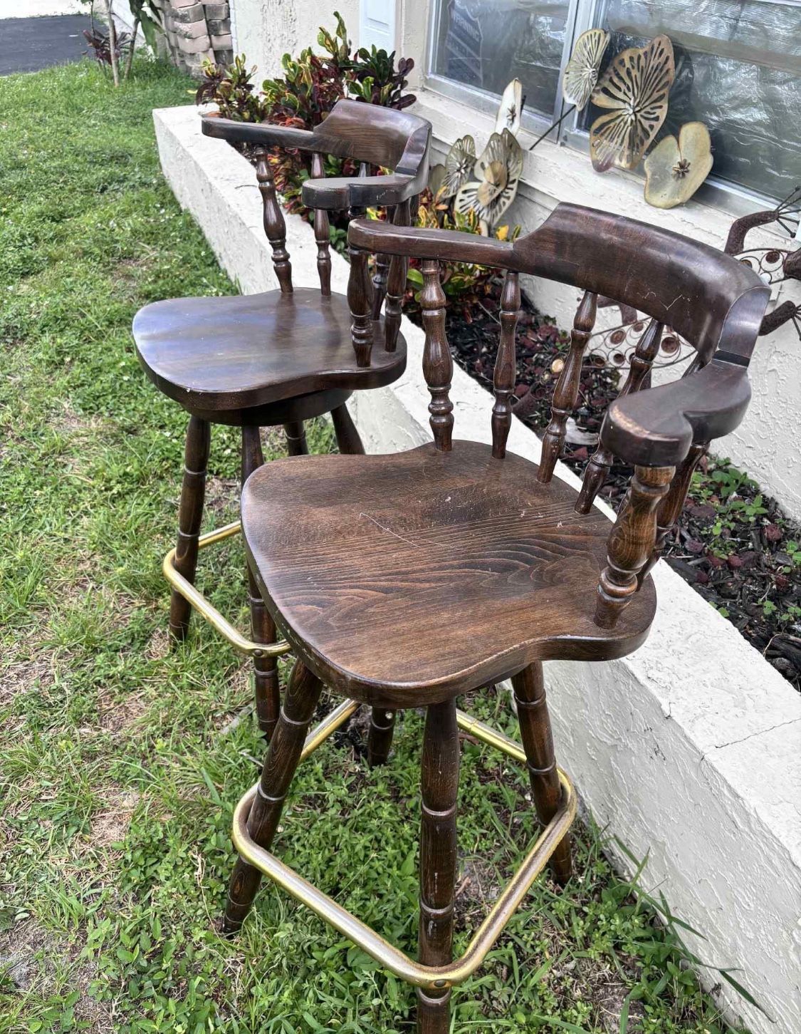 Vintage Swivel Bar Stools