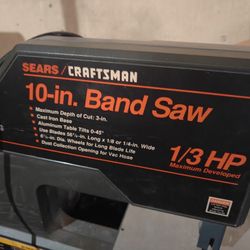 Sears Craftsman 10 in band saw 1/3 HP