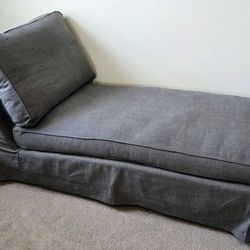 IKEA Gray Chaise Lounge Chair
