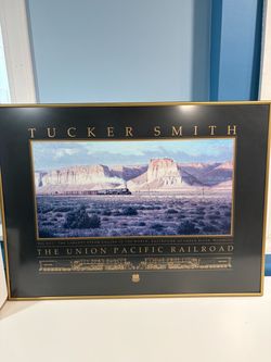 Tucker Smith Union Pacific Railroad Framed Poster