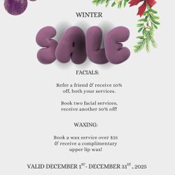 Winter Facial/Wax  Sale