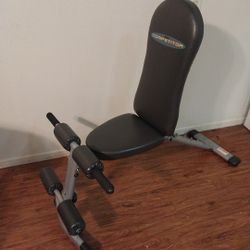 Competitor brand adjustable workout bench, designed for home strength training