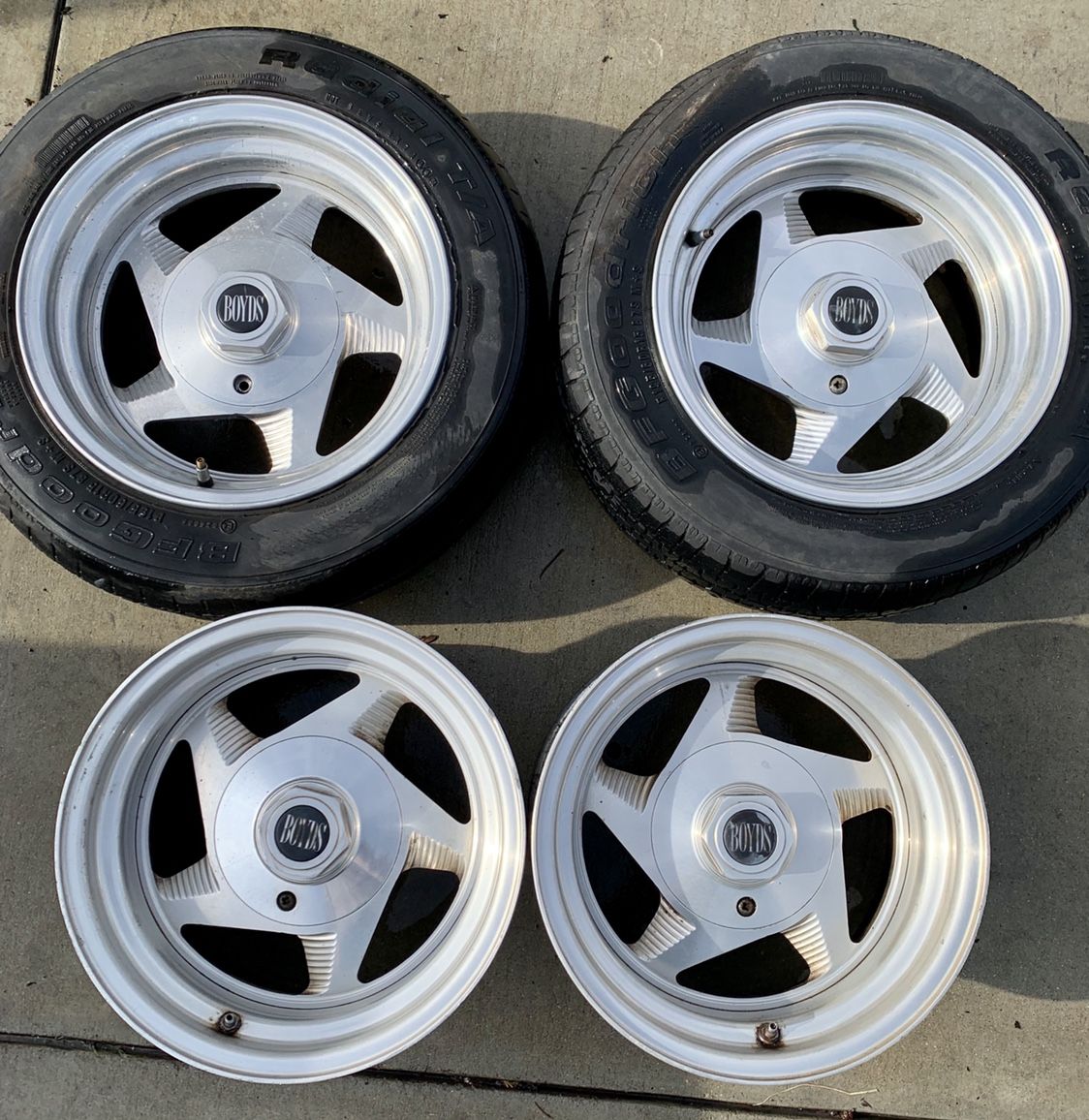 Vintage 15” Boyd Coddington Billet Rims 1990s 5 Lug Chevrolet Universal ...