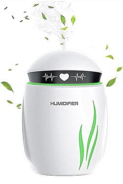 Humidifier multifunctional,small humidifier with night light and fan colorful,cool Mini humidifier two kinds of fog mode super quiet