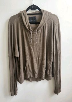 Victoria Secret Waffle Knit Supermodel Essential Loose Fit Pullover Sweatshirt L