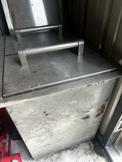 Stainless Steel 2 drawer cabinet with extra face $60