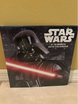 2019 collectible Star Wars Calendar new