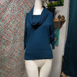 Alyx Blue Cowl Neck Sweater, Size S