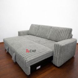 Jumbo Corduroy Convertible Sofa
Pull Out Sofa with USB Port
