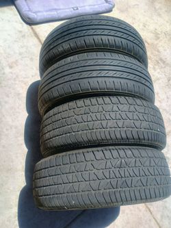 195/60/15 4 TIRES 75% TREAD DOT 16/23