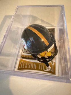Pittsburgh Steelers pocket size helmet ,card ,case