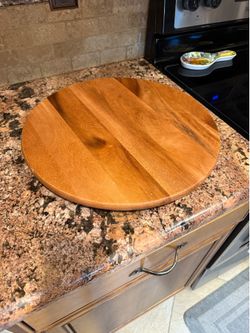 Solid wood, Lazy Susan turntable