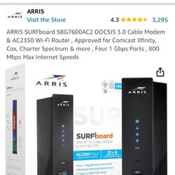 ARRIS SURFBOARD Dual Router/Modem
