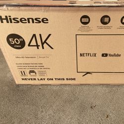 50” inch Hisense Smart Android UHDTV 4K 