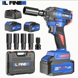 (NEW) L FINE Cordless Impact Wrench 1/2 258 Ft-lbs