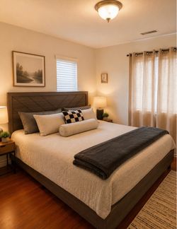 King bed with matress