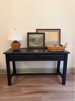 Black Wood Entry Table