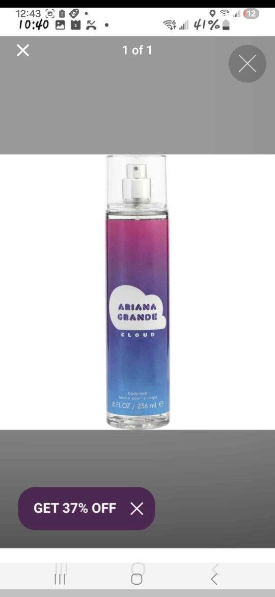 ARIANA GRANDE CLOUD MIST BODY SPRAY 8 OZ NEW