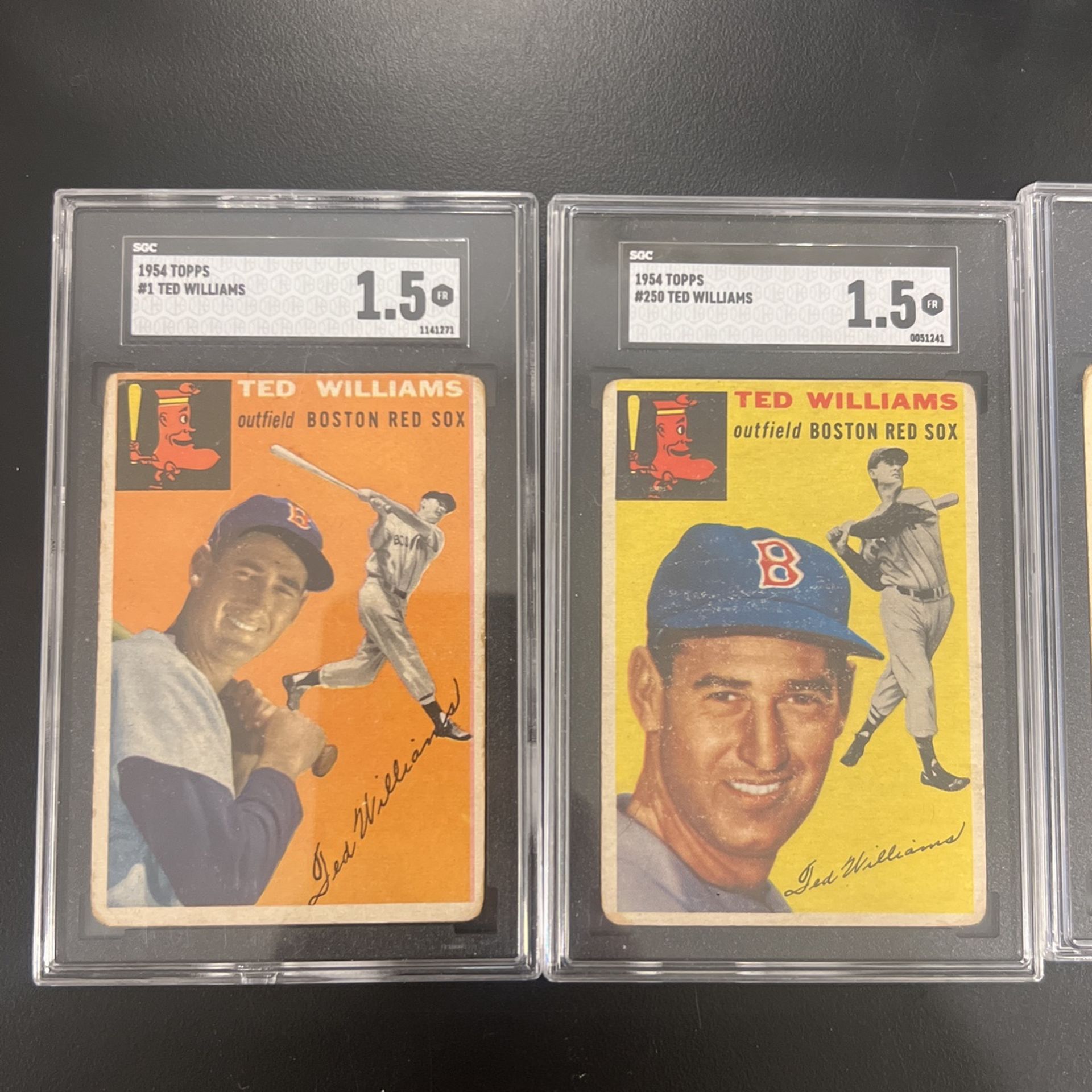 Tops Baseball Cards Graded 1950s