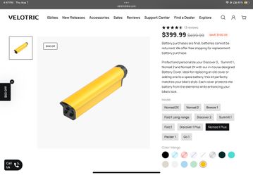 VELOTRIC Original Battery For Nomad 1 Plus