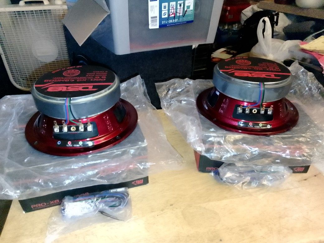 Brand New DS18 PRO - X6.4BMRGB 6.5" Mid-Range Loudspeaker With Bullet RGB LED 4 Ohms 1.5 VC 250 Watts RMS Power 500 Watts Max Power Each Mid Range 