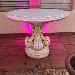 Vintage Cast Stone patio table 