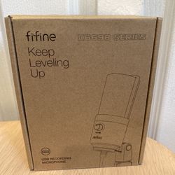 Fifine K669B USB condenser microphone designed for recording, streaming