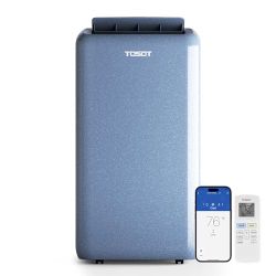 14,000BTU (10,000 BTU SACC) Wifi Portable Air Conditioner with Heating Mode, Cooling, by Tosot