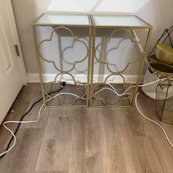 Set Of Gold Stands