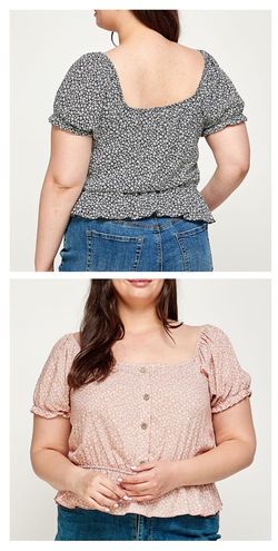 Pink Top  Plus Size 