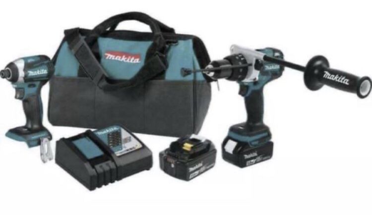 Makita XT268T 18V LXT Lithium-Ion Brushless Hammer Drill & Impact Driver