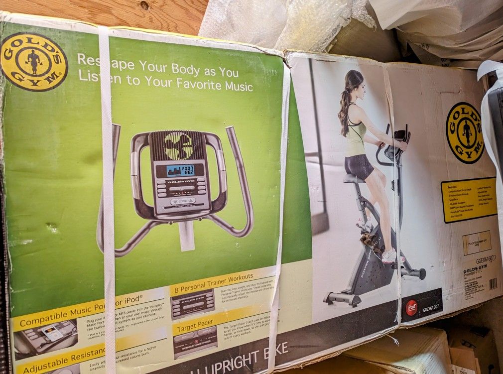 Gold's Gym Upright PowerSpin 210-u Exercise Bike OBO