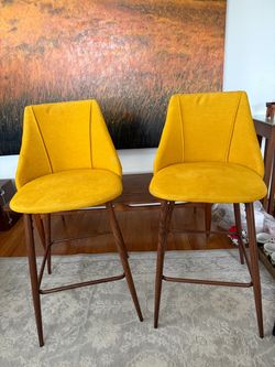 Chairs bar stool set mid century style