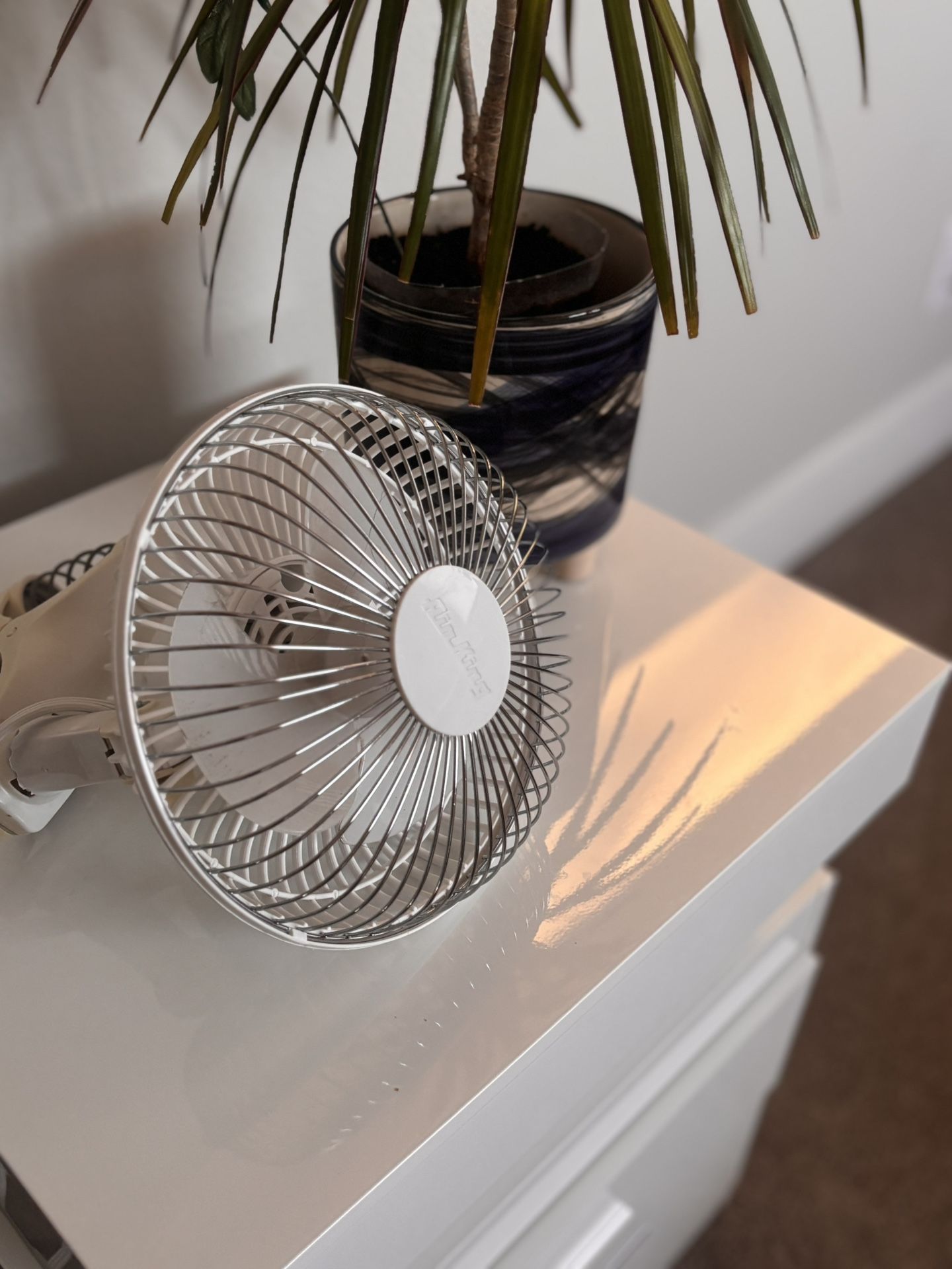Small personal clip-on fan