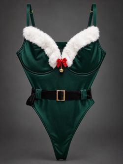 Oh La La Cheri Elfina Christmas Teddy Green L/XL NWT