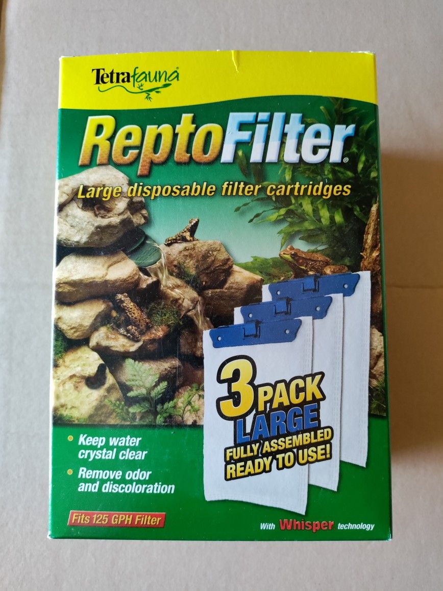 Tetra ReptoFilter Tank Filter Cartridges 3pack New
