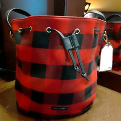 Red And Black Checker Purse