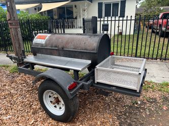 Custom Trailer-Mounted BBQ Smoker