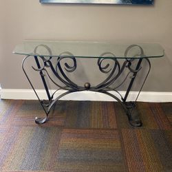 Iron & Glass Table 