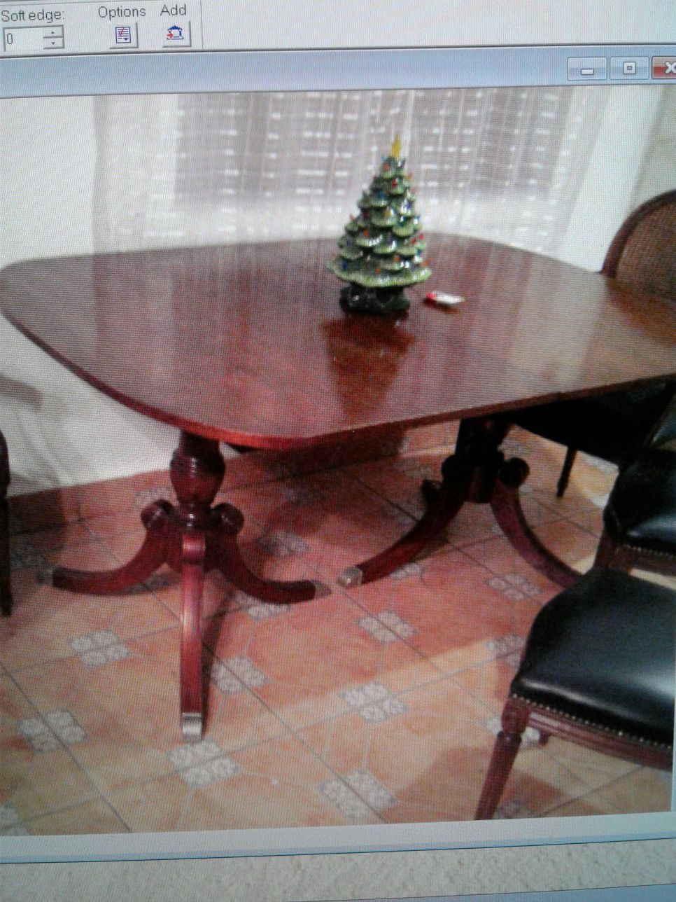 Vintage Mahogany Duncan Phyfe Dining Table W/2 Leaves.