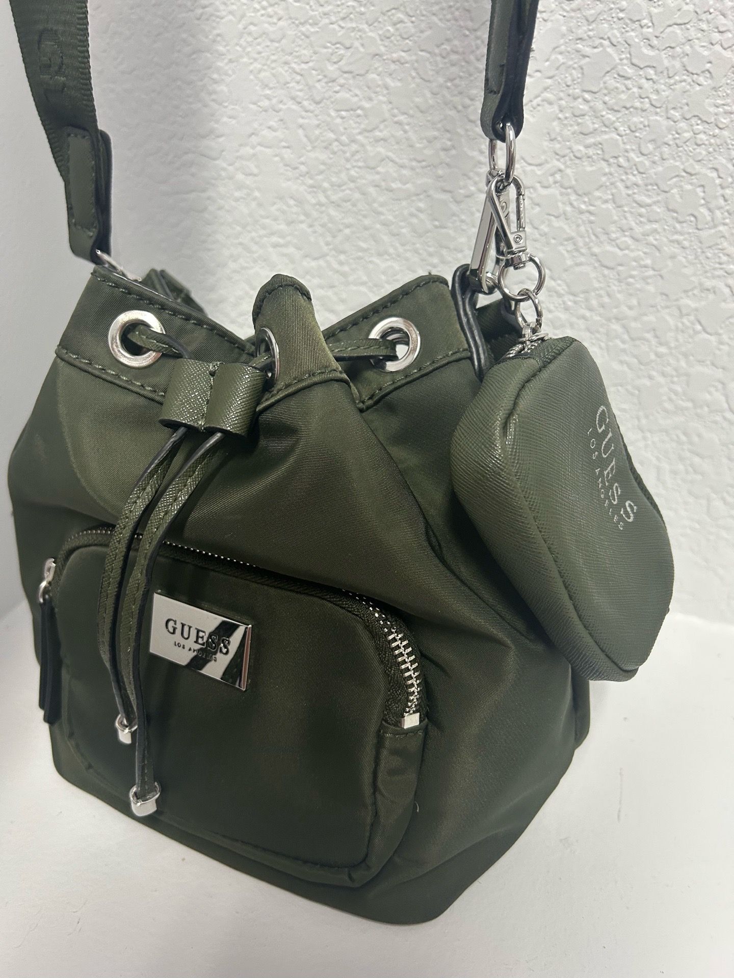 Guess army green bag