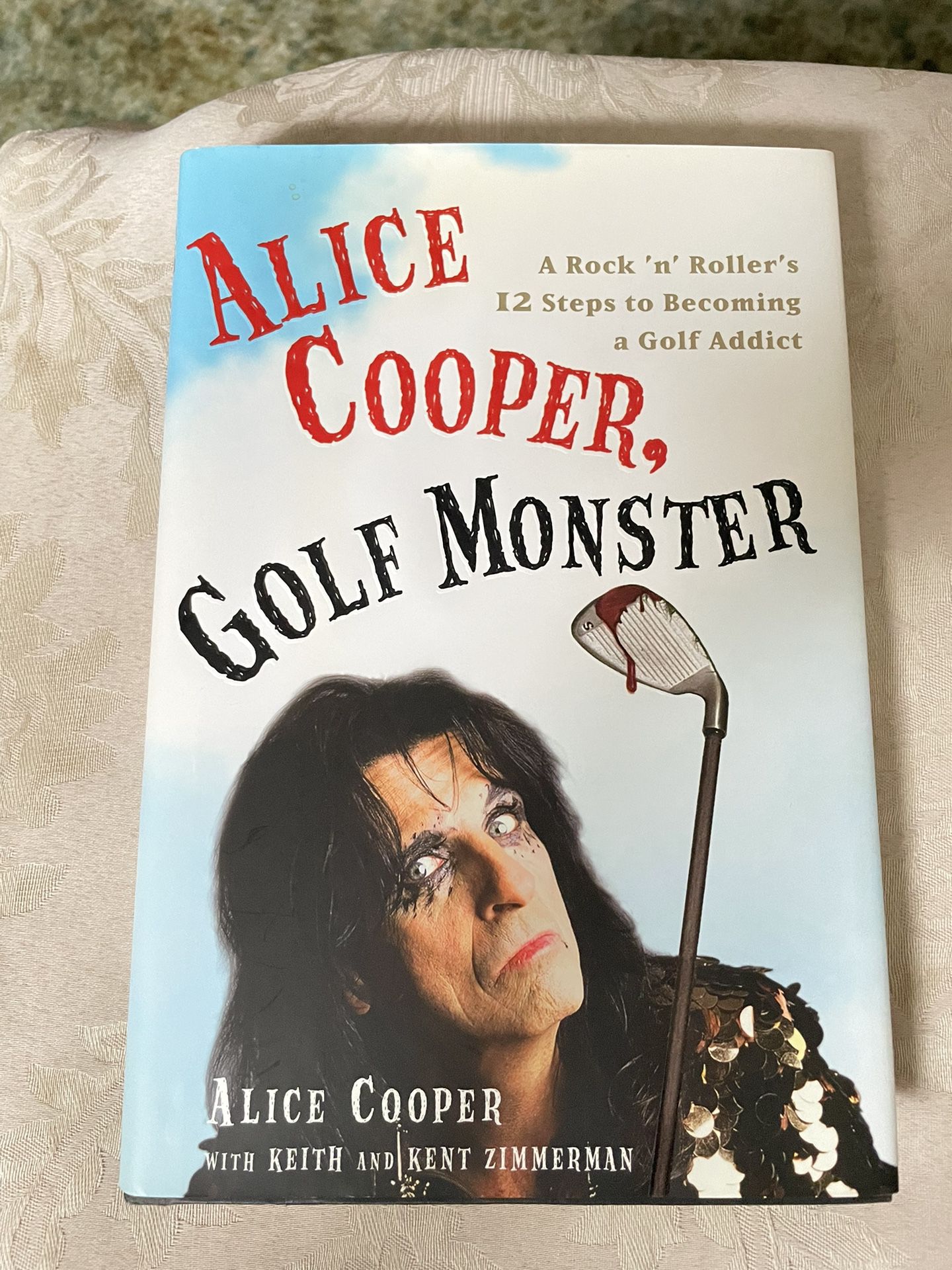 ALICE COOPER GOLF MONSTER HARDCOVER BOOK  
