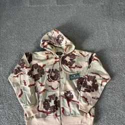 camo denim tear hoodie size medium 