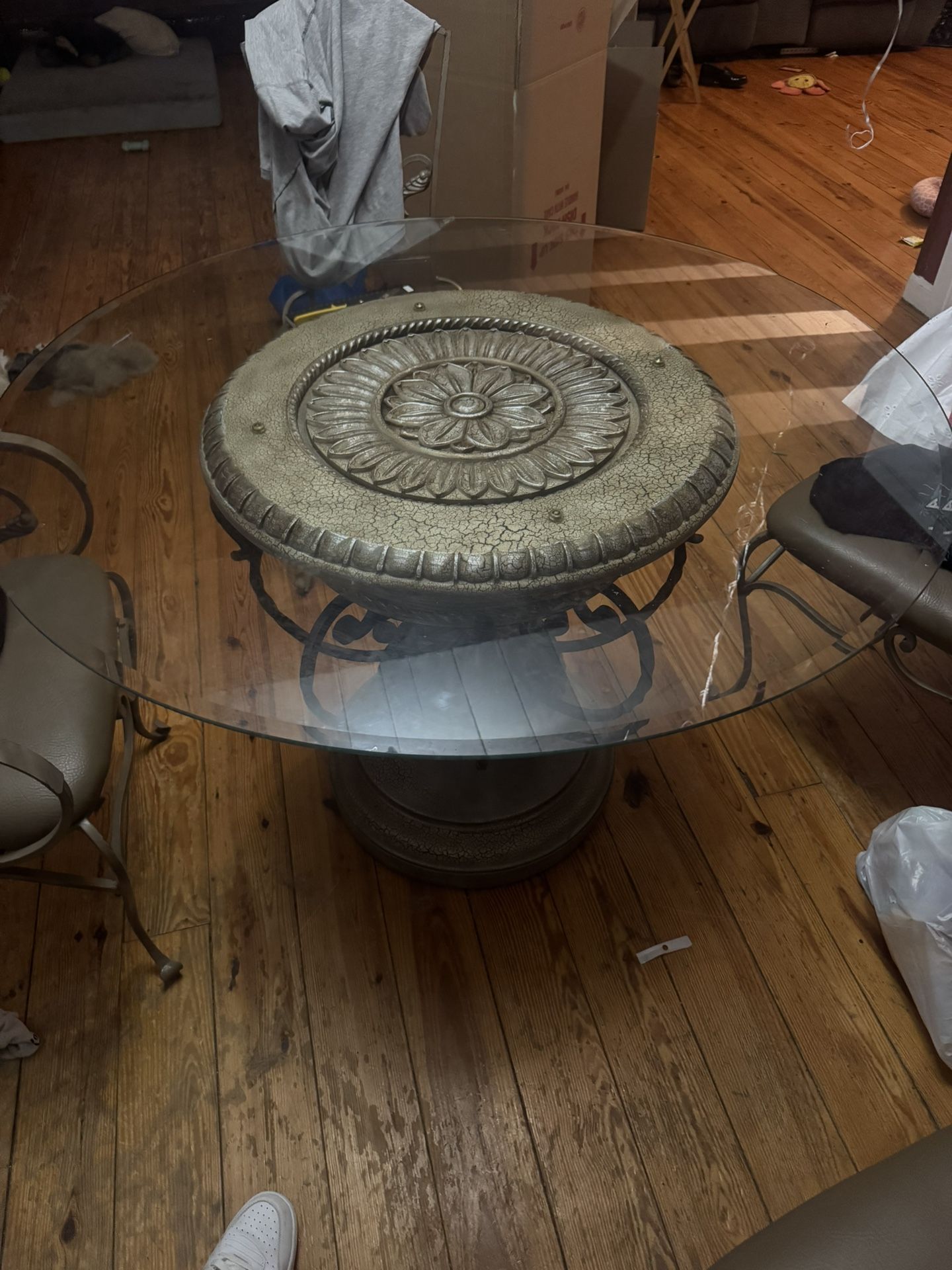 Glass Kitchen Table 4 Chairs